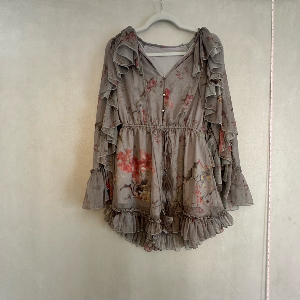 Floral Ruffle Dress - Picture 2 of 6
